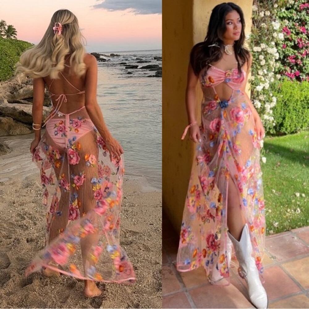 For Love and Lemons floral maxi dress - Picture 4 of 15